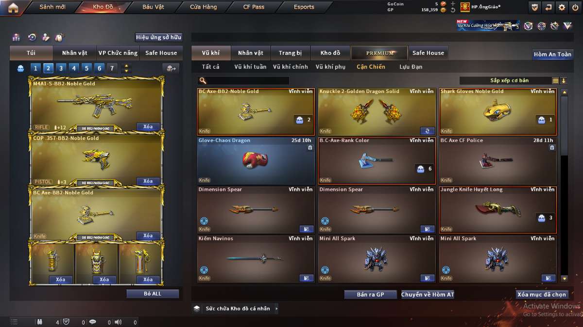 shop acc cf uy tin gia re